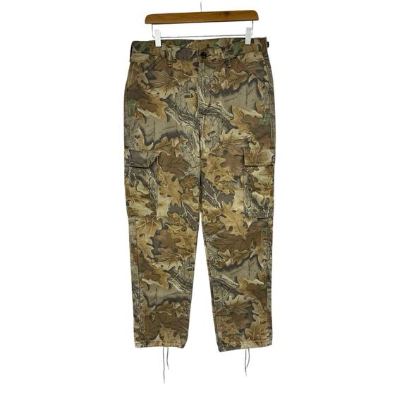 VINTAGE Liberty Advantage Timber Camo Cargo Pants Men’s Med (32-34) Hunting 80’s - Picture 1 of 8